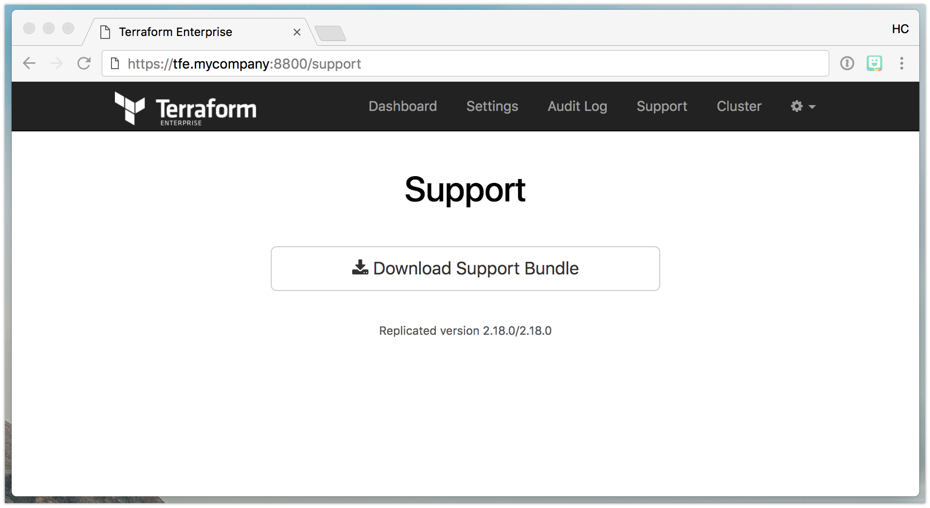 Terraform Enterprise Support